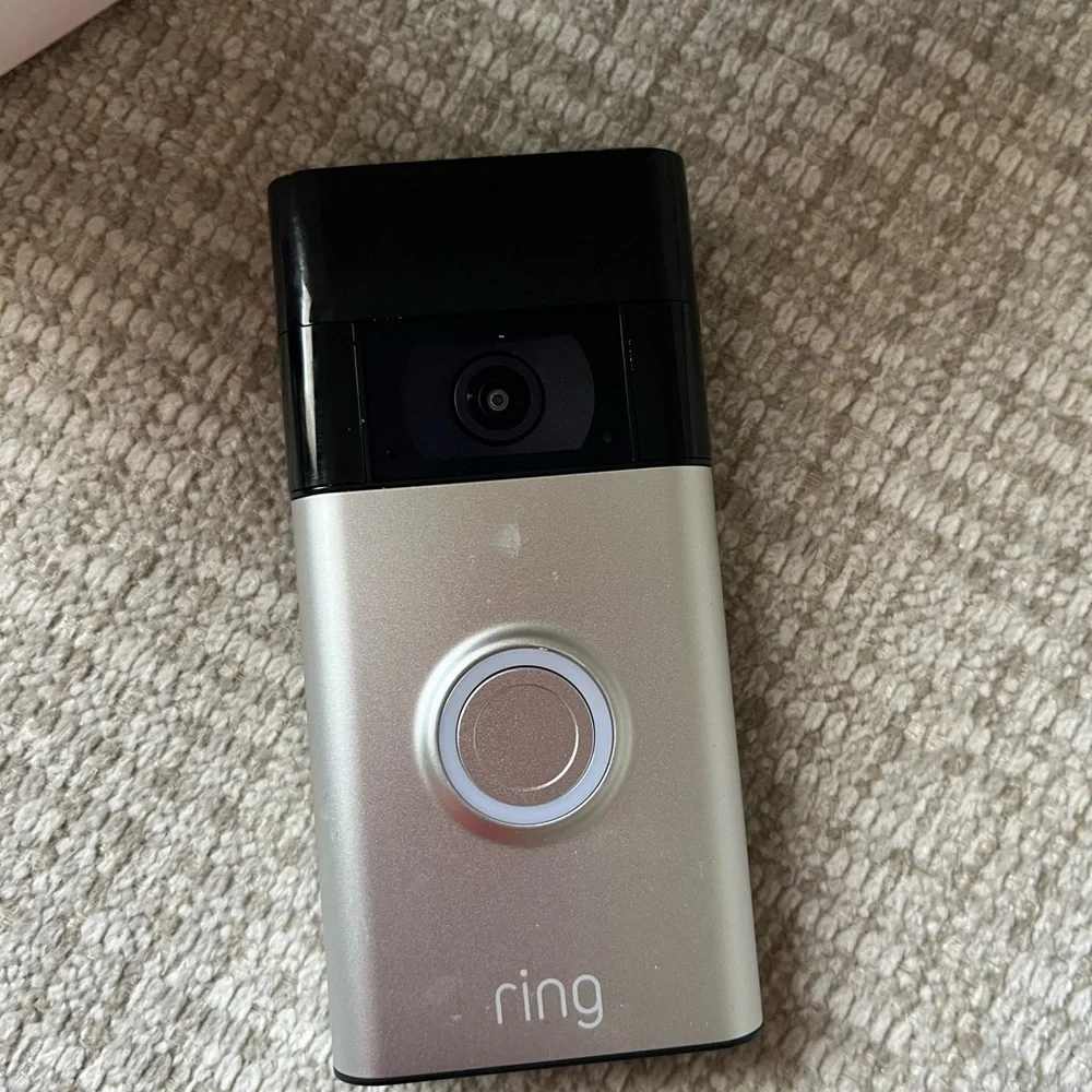 Ring Video Doorbell in Blue and Silver